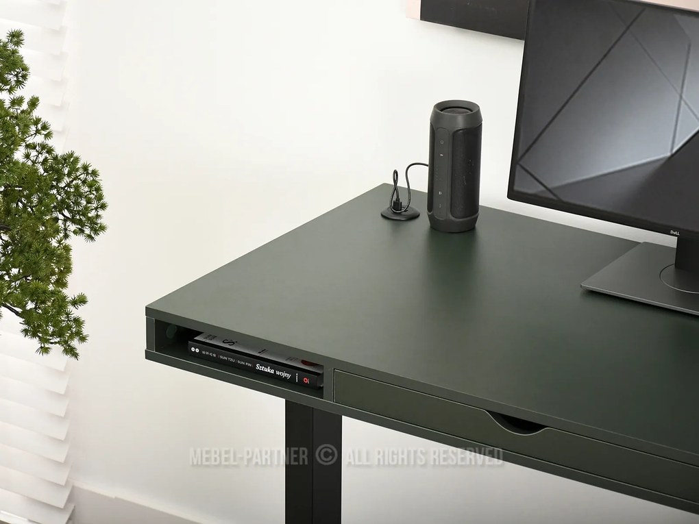 PC asztal Osto 120 (zöld + fekete). 1109833