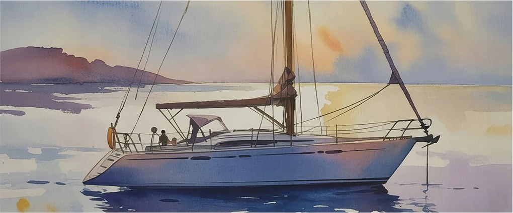 Flizelin tapéta falra Prémium nyugati vitorlás 250x104