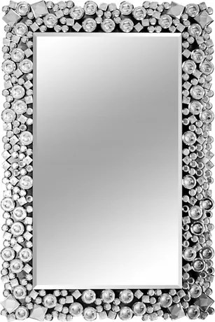 Glamour kristály fali tükör 60x90 cm téglalap alakú dekoratív