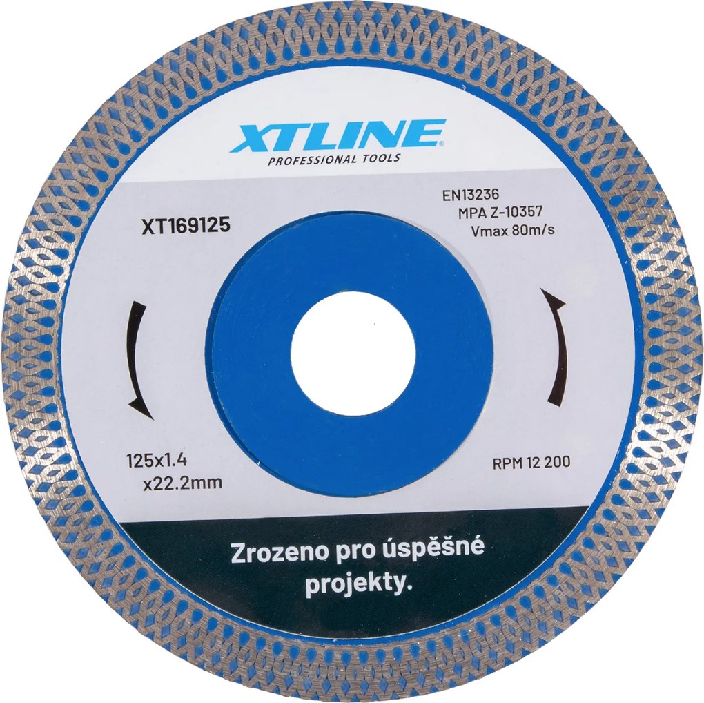 XTLINE Gyémánt tárcsa turbó | 125x1,4x10x22,2 mm