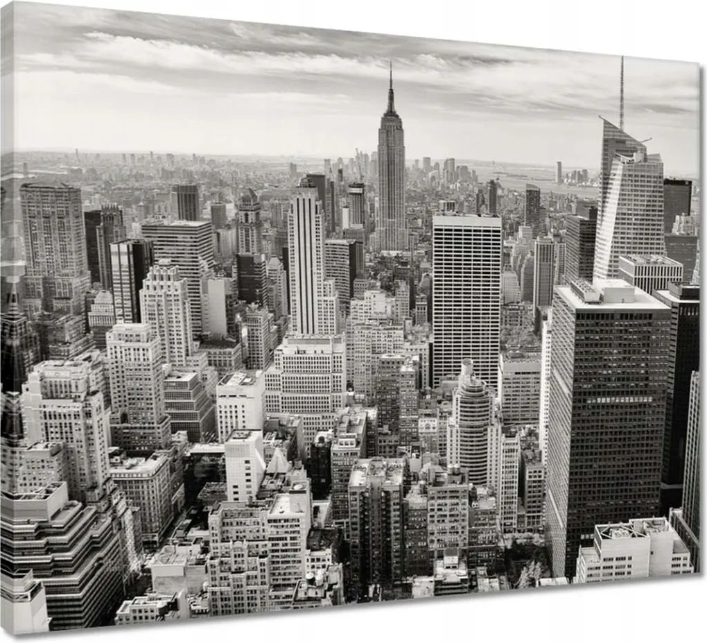 Vászonkép 50x40 Manhattan madártávlatból