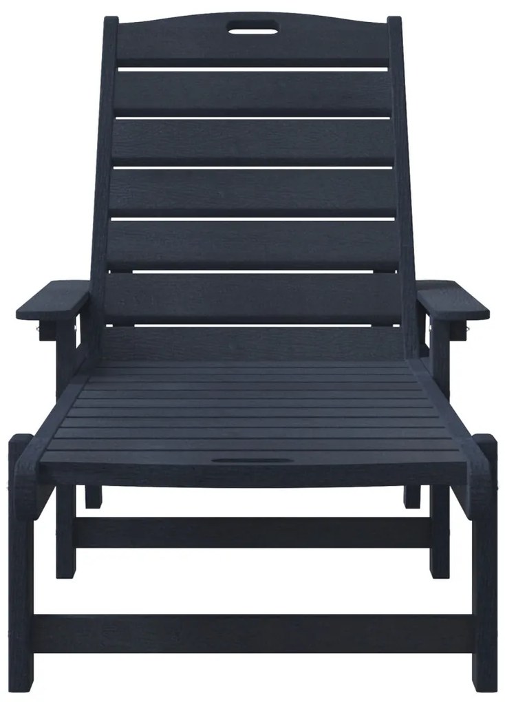 Napozóágy Tengerészkék 53x162x98.5 cm HDPE