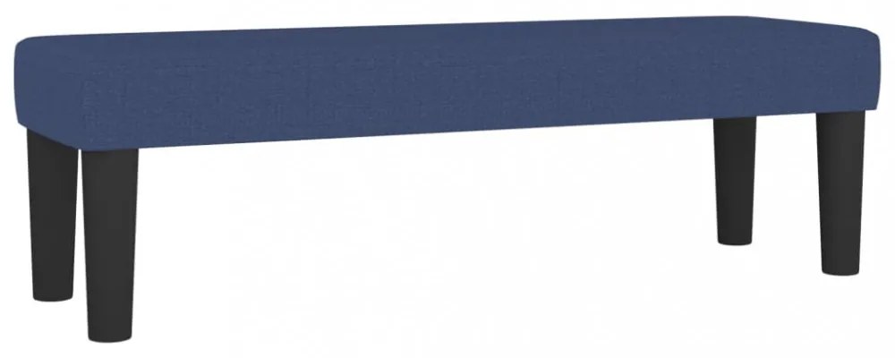 vidaXL kék szövet pad 100 x 30 x 30 cm