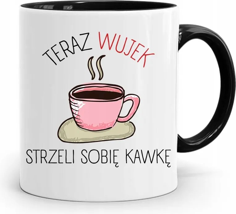 Bögre Fekete Ajándék Nagybácsinak Lőj Magadnak Egy Kávét fényképes nyomattal