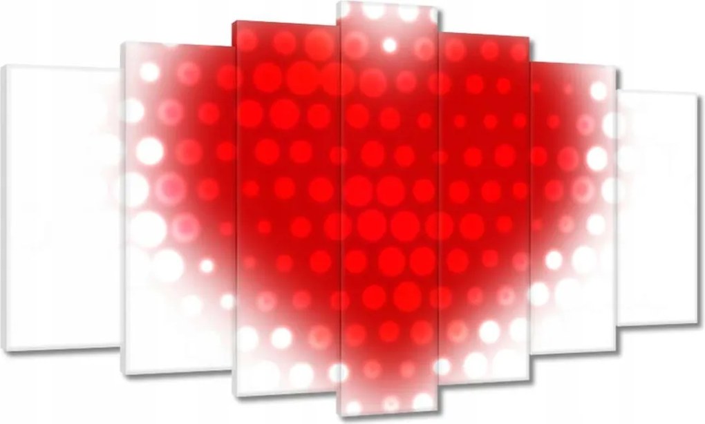 Vászonkép 140x80 Vörös szív