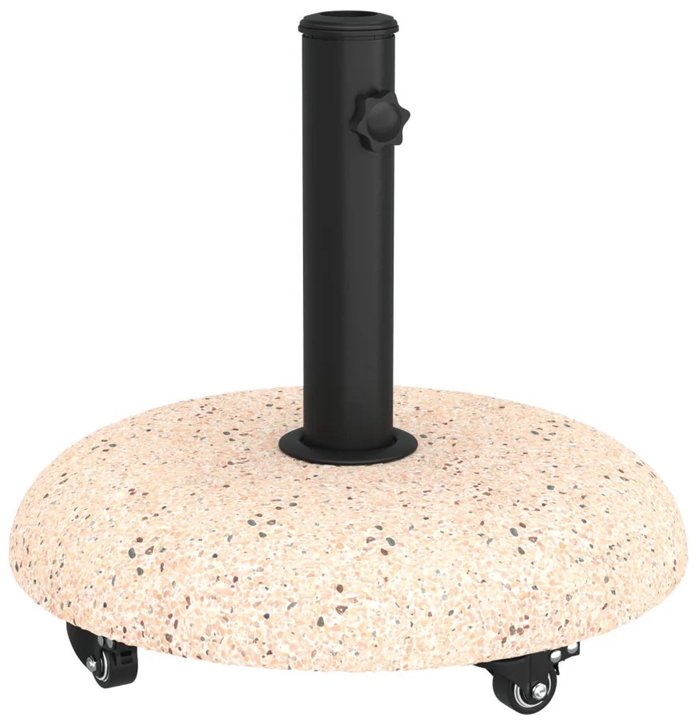 Kerekes Napernyő Talapzat 37/42/52/58mm Rúdhoz Sárga Beton