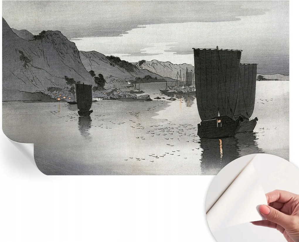 Design fali fotótapéta Öntapadós esti öböl 416x254 cm