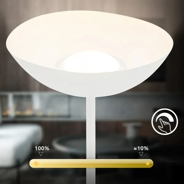Briloner 1500016 - LED dimmelhető állólámpa ESTATE 8W/5V 4000 mAh fehér