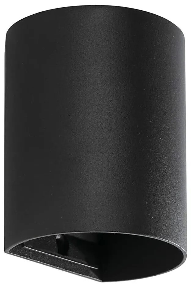 FARO 40523 - Fali lámpa SOLE 1xGU10/8W/230V fekete kerek