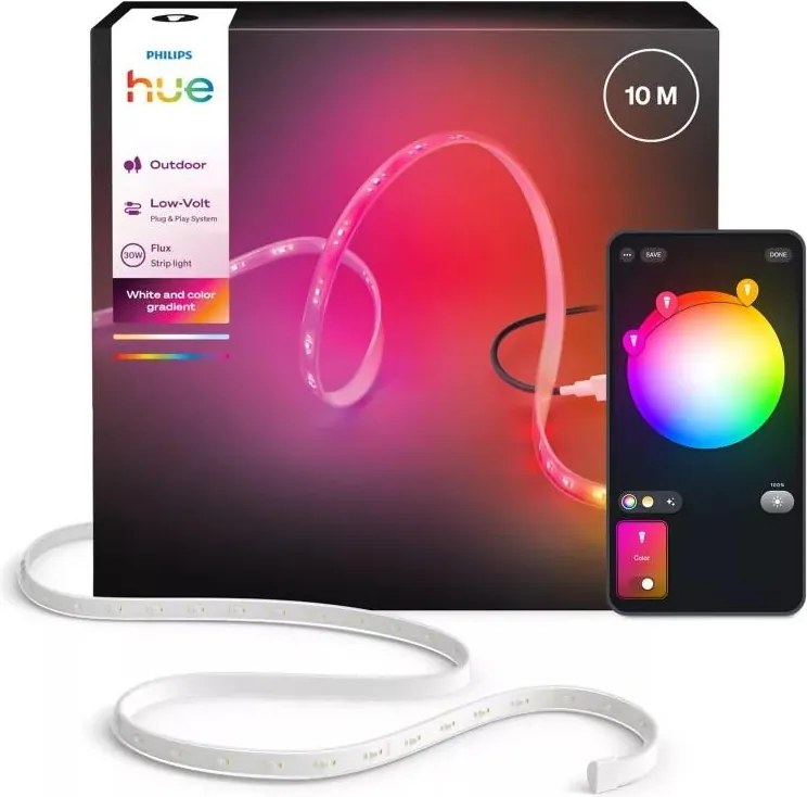 Philips -LED RGBW dimmelhető kültéri szalag Hue FLUX 10m LED/30W/230V 2200-6500K IP67