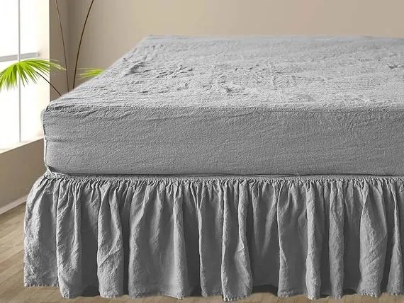 Lenvászon lepedő gumis Len 100% (színek méretek) Lengyel gyártás