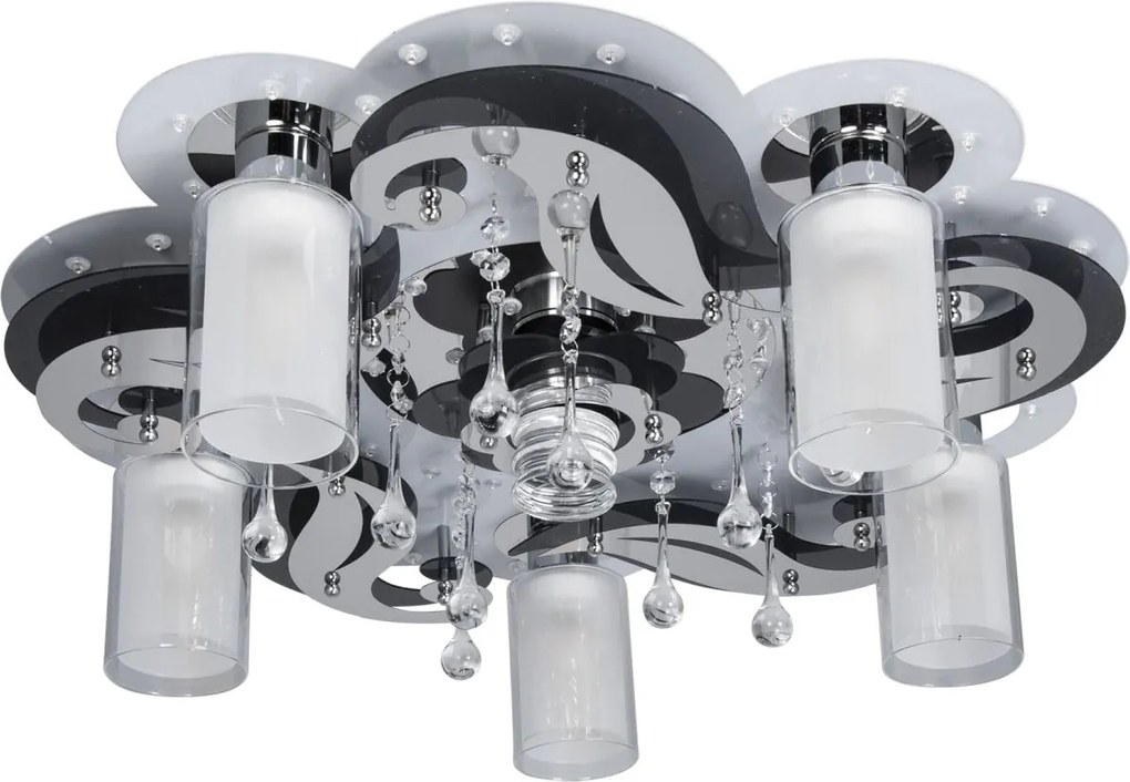 Nagy, virág alakú kristály plafon, nappaliba és hálószobába