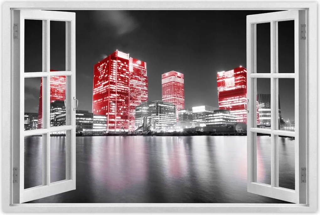 Poszterek 90x60 Vörös felhőkarcolók