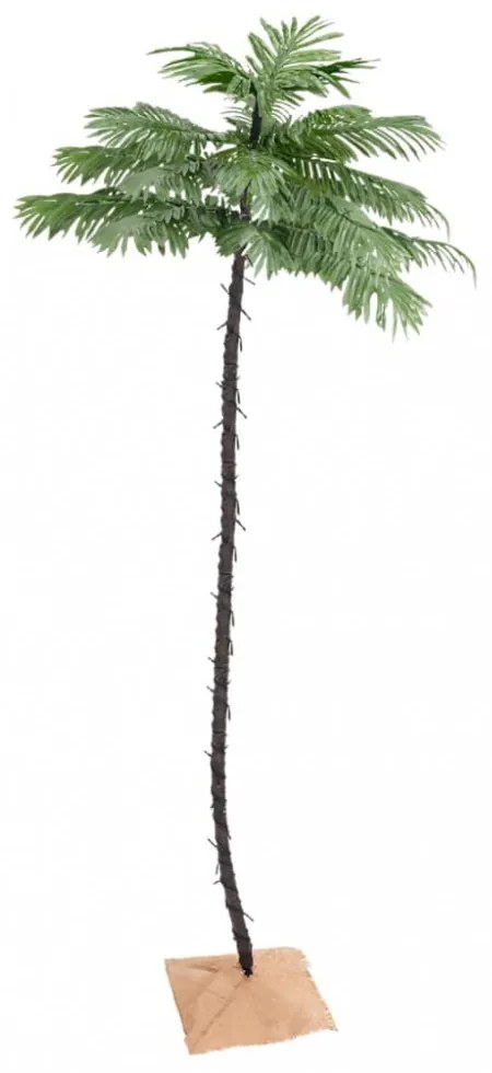LED-es pálmafa 252 meleg fehér LED-del 400 cm