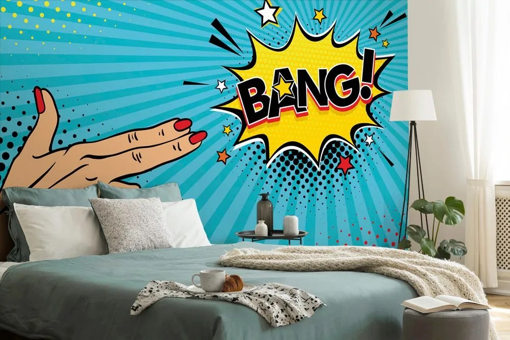 Tapéta pop art motívummal - BANG!