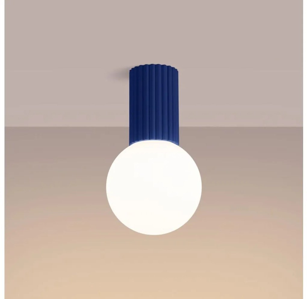 Sollux SL.1738 - Fürdőszobai mennyezeti lámpa HALO 1xG9/8W/230V IP44 kék