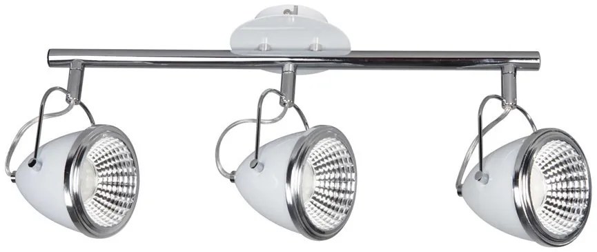 Aldabra Oliver mennyezeti lámpa GU10-es foglalat, 3 LED izzó, 5,5W fehér-króm