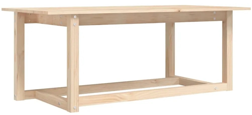 Tömör fenyőfa dohányzóasztal 110 x 55 x 45 cm