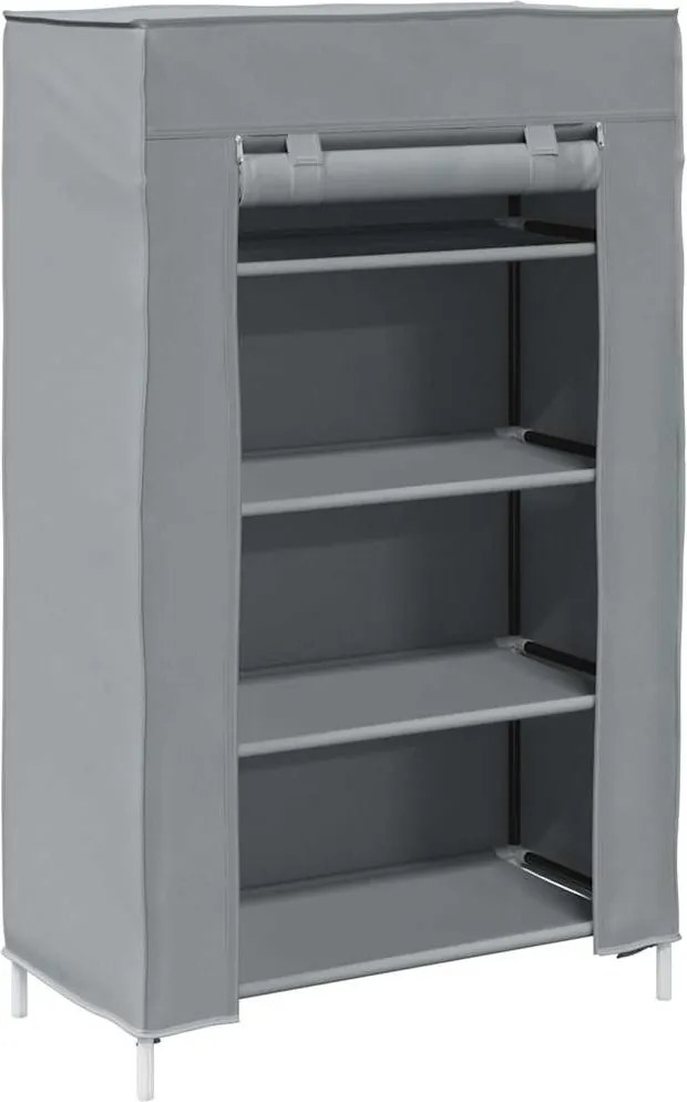 vidaXL szürke nem szőtt szövetből cipőszekrény 60,5x30x97 cm