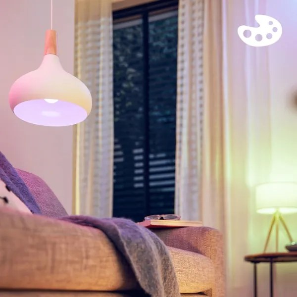 3 darabos szett RGB LED dimmelhető izzó Philips SMART C37 E14/4,9W/230V 2200-6500K