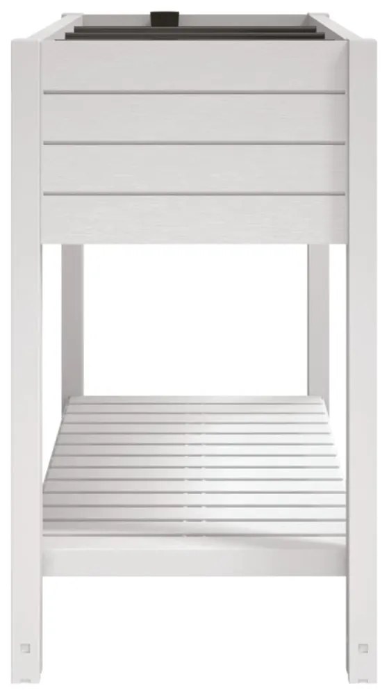 fehér polipropilén magaságyás 110x45x79 cm