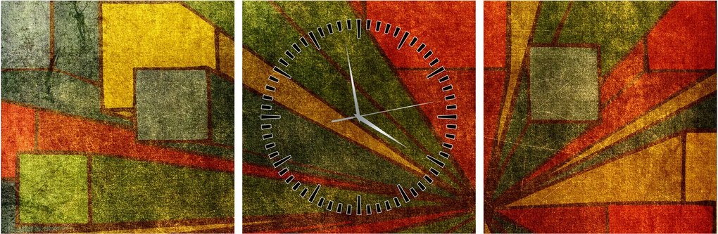 A geometriai absztrakció képe (órával) (90x30 cm)