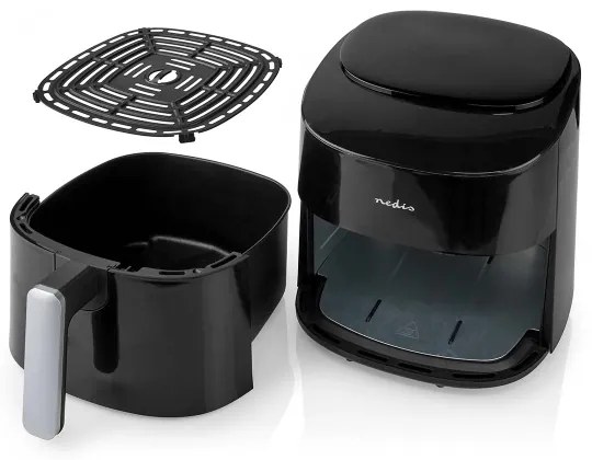 Nedis KAAF160BK - Forró levegős sütő 4,2 l 1300W/230V/240 min