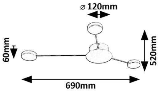 Rabalux 71275 - LED Fali lámpa AMADEO LED/10W/230V 3000K