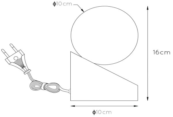 Lucide 45561/01/36 - Asztali lámpa LEN 1xG9/33W/230V