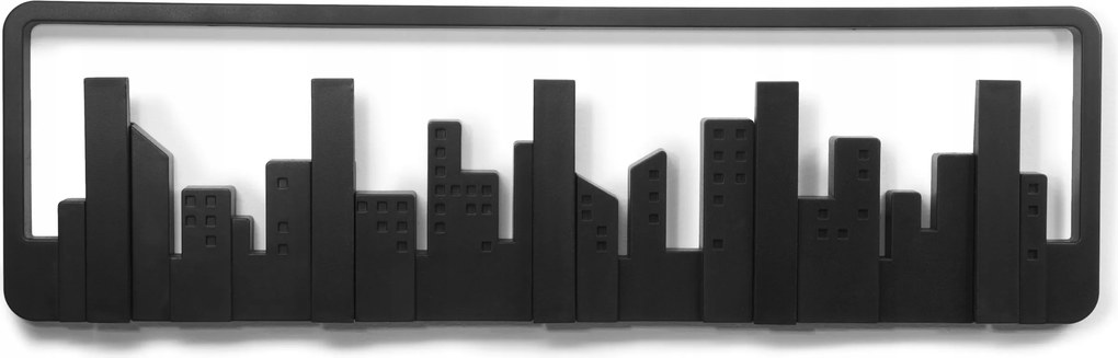 Fali ruhaakasztó, kabát fekete előszobába, folyosóra Skyline