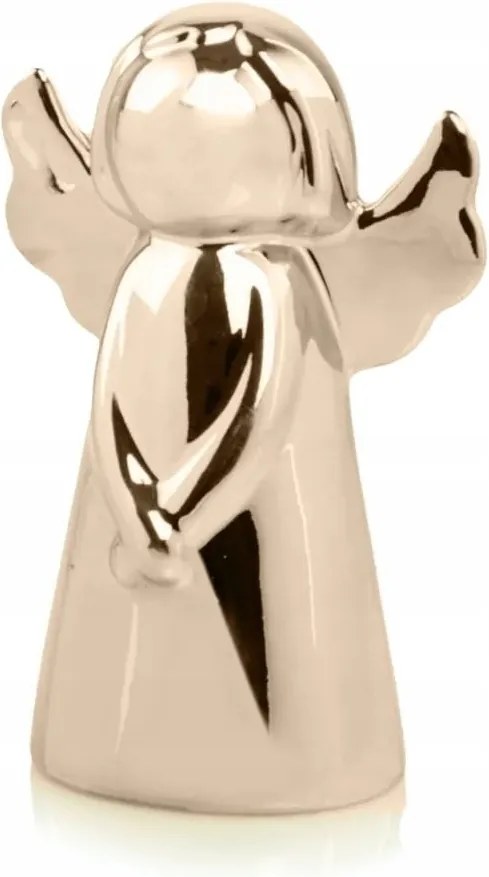 Angyal arany dekoráció angyalka nád figura 15 cm