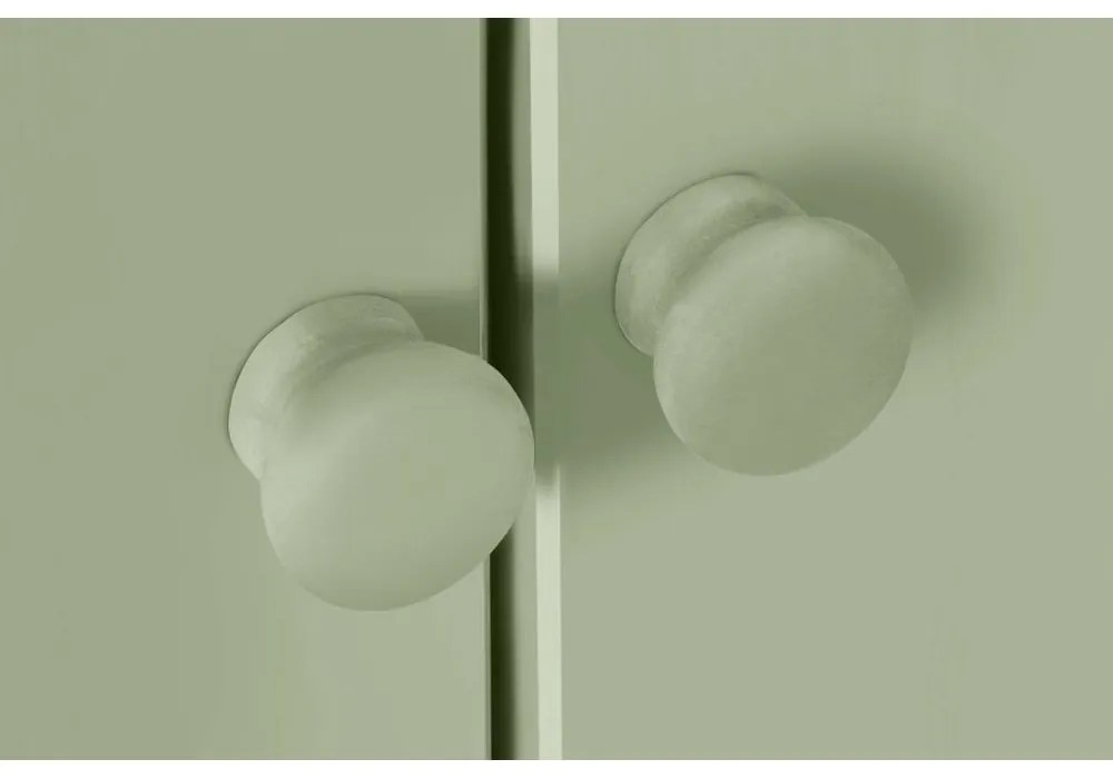 Világoszöld borovi fenyő szekrény 100x110 cm Bertram – Støraa