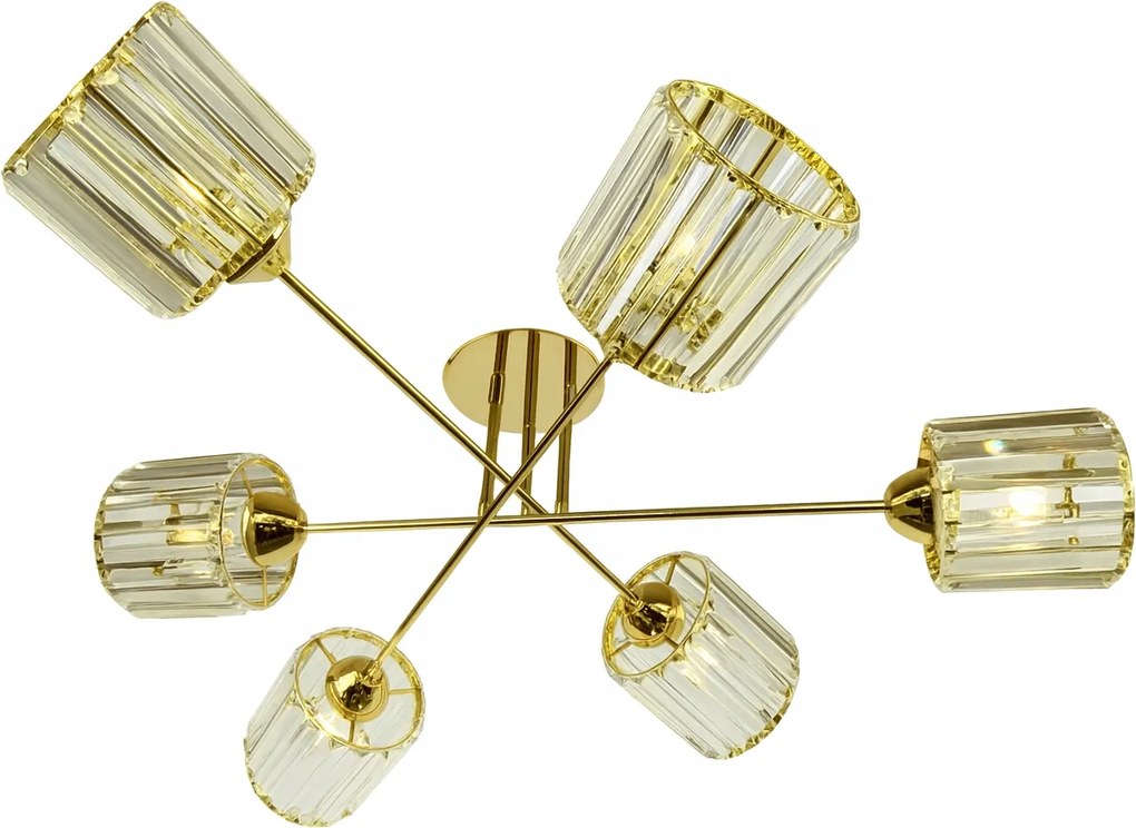 Mennyezeti Függőlámpa Csillár arany Modern Led kristály csillogás