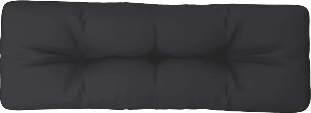vidaXL fekete szövet raklappárna 120 x 40 x 12 cm