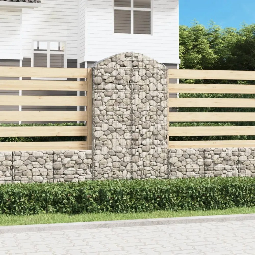 íves horganyzott vas gabion kosár 100x50x180/200 cm