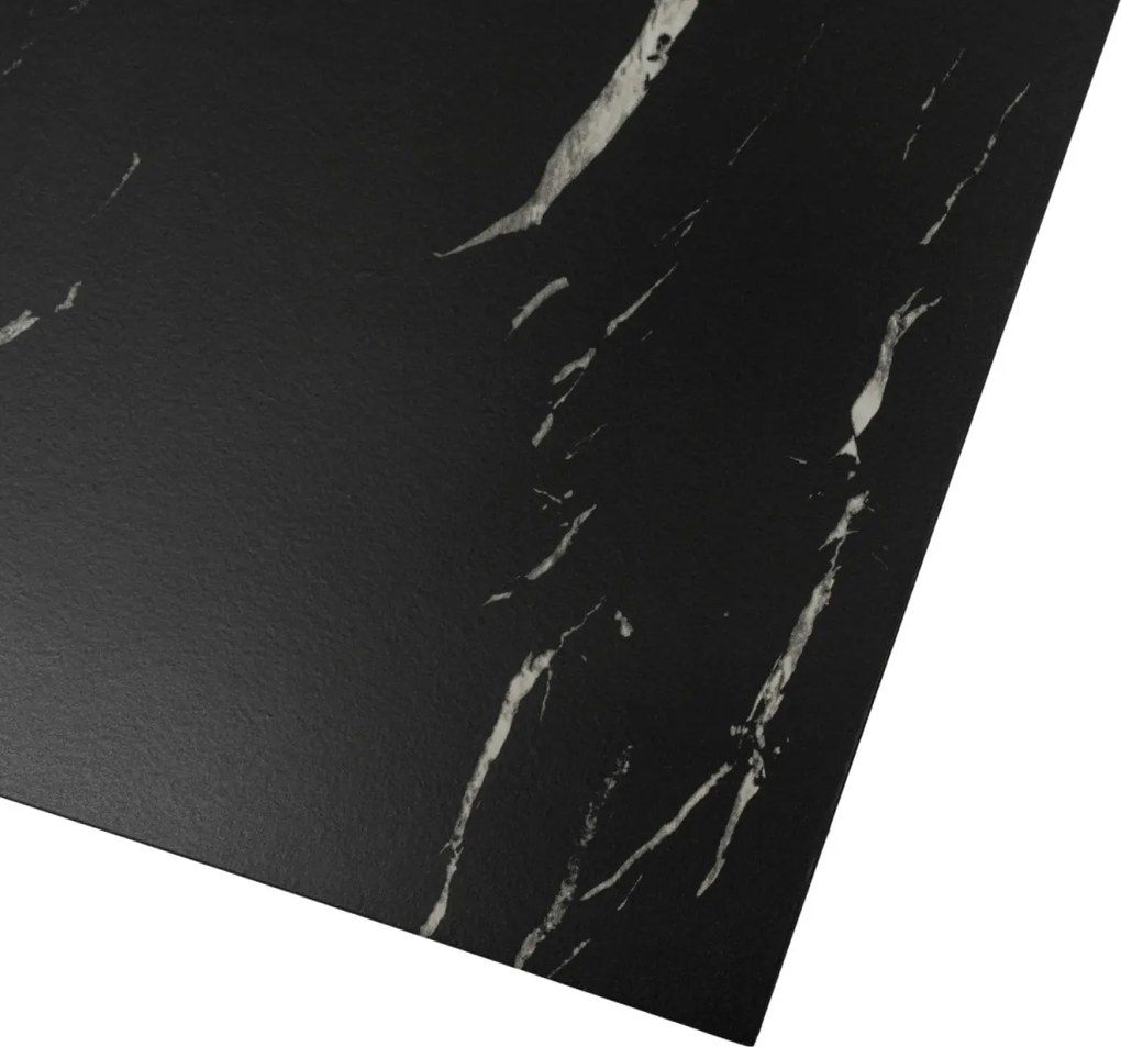 Dohányzóasztal szett fekete márvány hatású felülettel JUNO