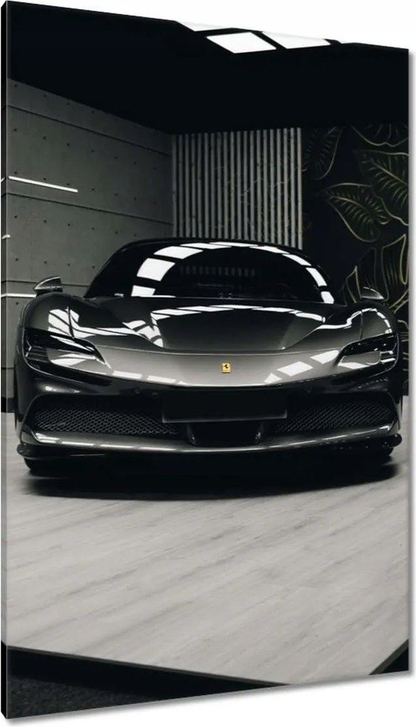 Vászonkép 80x120 Fekete Ferrari Autó