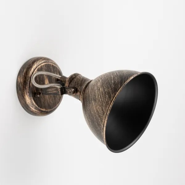 Brilagi - Fali spotlámpa TECHNO 1xE27/60W/230V bronz/patinás