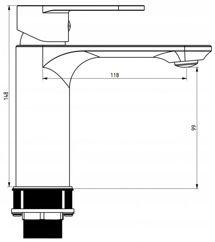 Mexen Milo - R05 zuhanygarnitúra kádcsappal és alacsony mosdócsappal, fekete, 71303R05-70