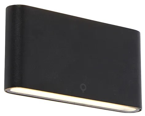 Modern kültéri fali lámpa fekete 17,5 cm LED-del IP65 - Batt
