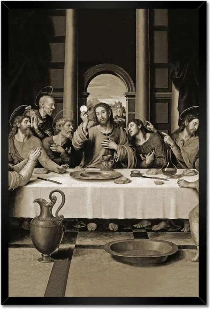 Poszterek keretben 40x60 Utolsó vacsora Biblia