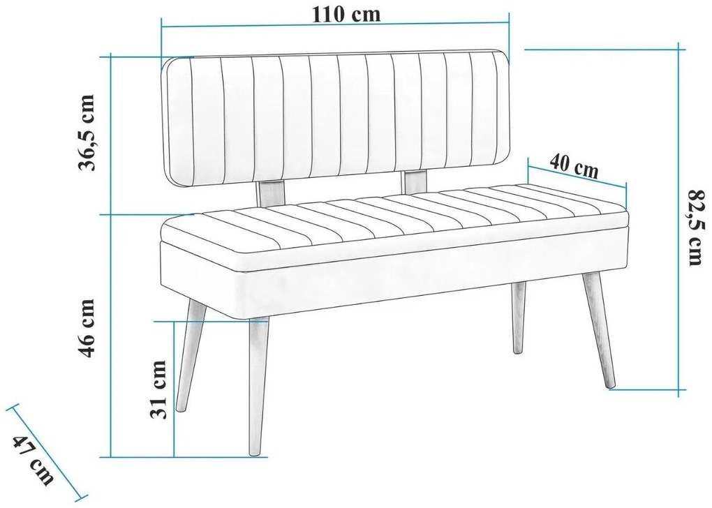 Pad Vanessa (atlanti fenyő + sötétkék) . 1102637