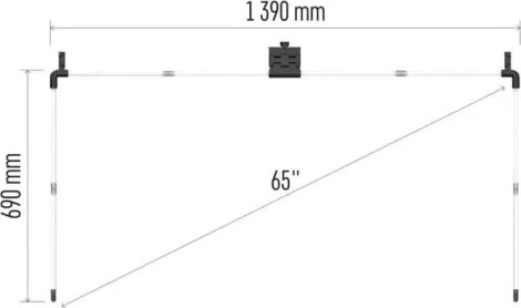 LED RGBIC Szalag TV-hez GoSmart LED/24W/230V 65“