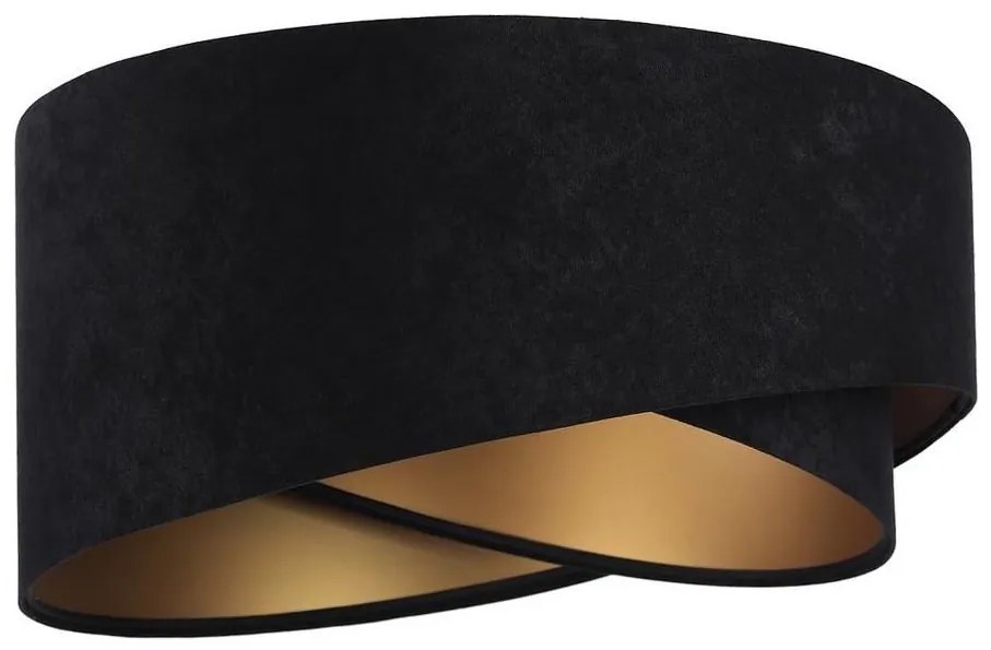 GALAXY univerzális lámpabúra E27, 45 cm, fekete/arany