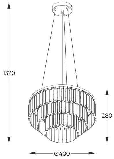 Zuma Line P17127-4 - Csillár zsinóron TIFANNY 4xE14/40W/230V fekete