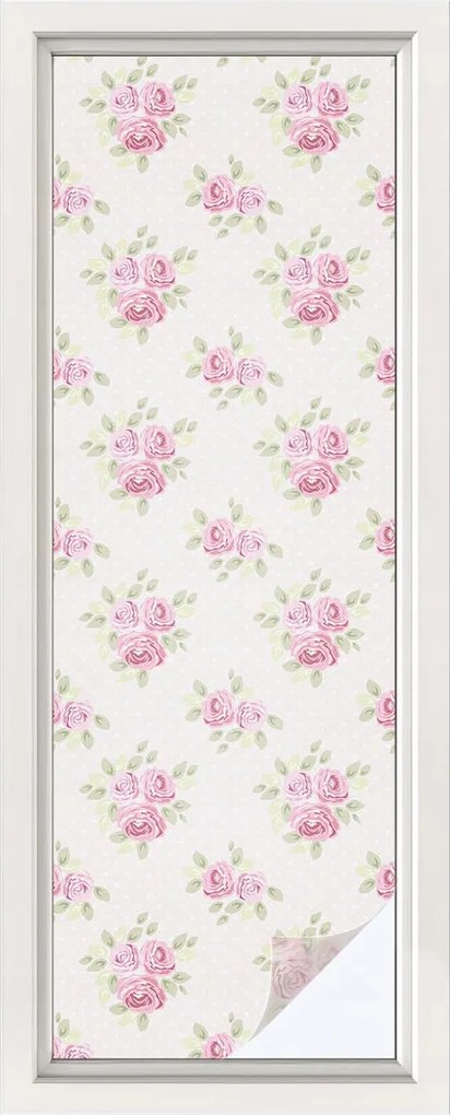 Öntapadós Ablak furnér Adatvédelem Virágmintás 50x146