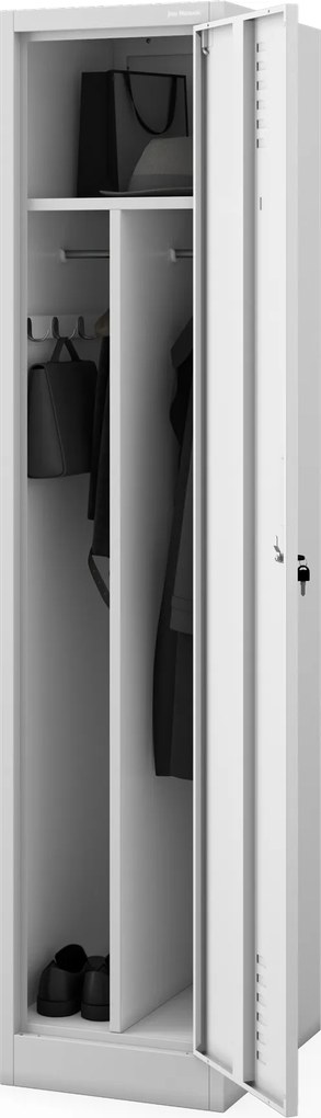 Fém BHP munkaszekrény szürke: KACPER 1 Plus