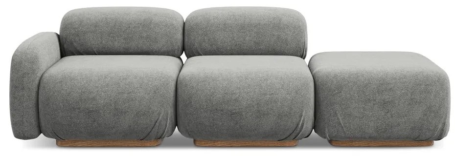 Szürke buklé moduláris heverő (jobb oldali) Ailani – Makamii