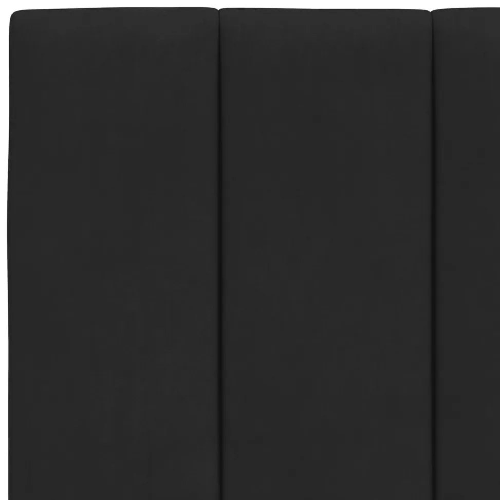 fekete bársony fejtámla párna Hanko 180 cm