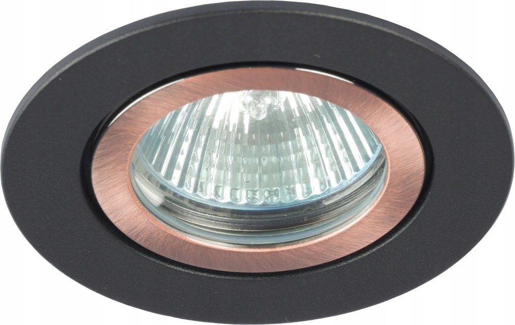 Hermetikus Lámpatest Kerek GU10 Fekete Réz IP65 Fekete Réz